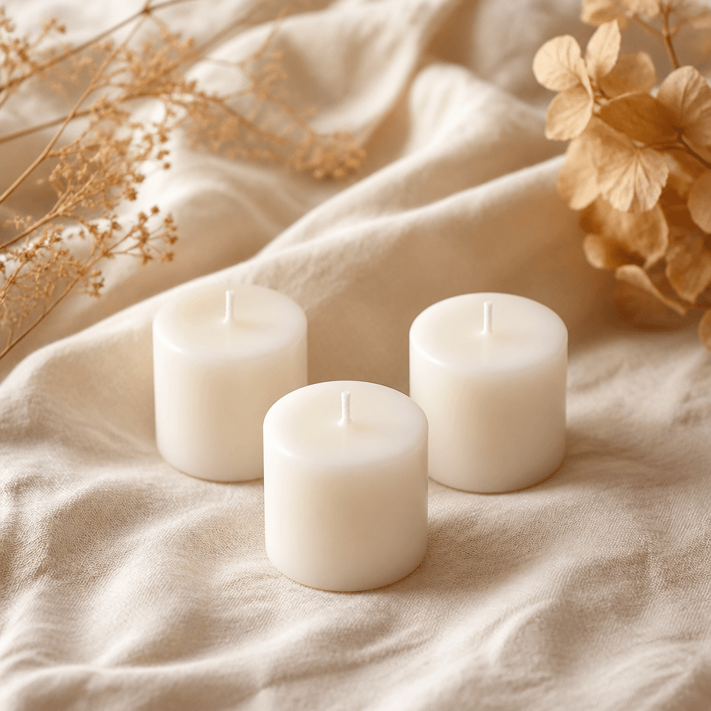 Votive Candles — manufactured in our EU factories.